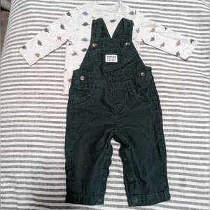 Carter's 2-piece Long sleeve shirt & corduroy overalls